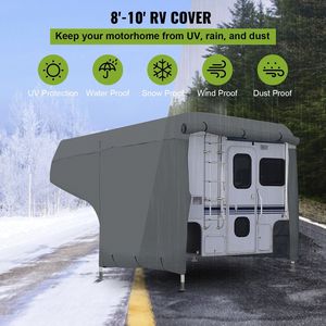 Cubierta de remolque de viaje de 8 '-10' para RV, a prueba de viento, impermeable, Ripstop, Anti-UV, extragruesa, 4 capas, accesorios exteriores duraderos para caravana - Product Image 2