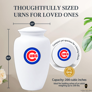 Urna Funeraria para Fanáticos del Deporte, Urna Conmemorativa Inspirada en el Béisbol para Cenizas, Tamaño Adulto - Product Image 4