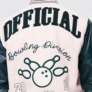 Chaquetas Letterman de béisbol personalizadas al por mayor con MOQ bajo, chaqueta deportiva universitaria, chaqueta de béisbol para hombre - Product Image 3