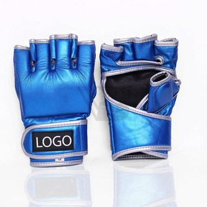 Meilleurs gants de grappling MMA personnalisés à doigts entiers, respirants, avec fermeture auto-agrippante, fabriqués en cuir de vache pakistanais, pour arts martiaux de haute qualité - Product Image 4