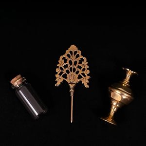 Classic Brass Surmedani Traditional Kohl <b>Container</b> Vintage Handcrafted Kajal Holder Decorative Brass Surma Dani - Product Image 2