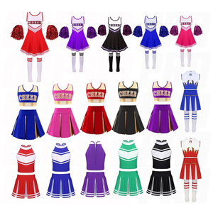 Uniforme de Animadoras Unisex de Alta Calidad, Ropa de Equipo para Mujer, Conjuntos con Pedrería, Tela Elástica Premium, Transpirable, Personalizable - Product Image 1