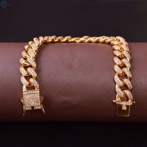 Pulsera de Diamantes Cultivados en Laboratorio, Estilo Cubano Miami, con Incrustaciones de Diamantes, Pulsera Hip Hop Brillante, Pulsera de Lujo, Regalo para Él - Product Image 4