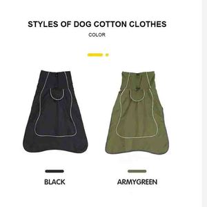 Veste pour chien d'automne et d'hiver, douce, chaude, réfléchissante, imperméable, en jean, classique, coupe-vent, pour les aventures en plein air et le suivi - Product Image 3