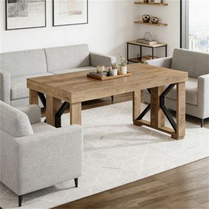 Scrivania per Computer, Ufficio Domestico e Sala Conferenze, Tavolo Versatile da Pranzo - Product Image 4