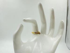 Bague de grappe en laiton de qualité supérieure minimaliste élégante de tous les jours avec des bijoux à la mode riches plaqués or - Product Image 3