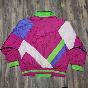 Chaqueta Anorak Deportiva Cortavientos Vintage con Bloques de Color, Cremallera y Logotipo Personalizado, de Nylon, para Correr, Venta al por Mayor - Product Image 6