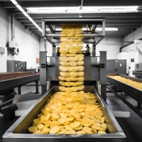 Post-harvest verwerkingslijn voor groenten en fruit met een capaciteit van 1-3 ton/uur, 380V, 200kg gewicht, voor optimale voedselverwerking