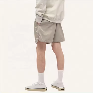 Pantalones Cortos Deportivos para Hombre, de Color Sólido, de Poliéster, Cintura Media, con Cordón, de Secado Rápido, Tejido de Nailon - Product Image 3