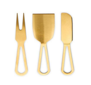 Brass <b>Cheese</b> <b>Set</b> Wedding and Party Usage 3 PCS <b>Cheese</b> Cutter Spreaders Kitchen Accessories Hot Sale - Product Image 1