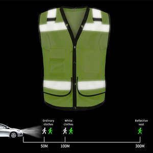 Chaleco de seguridad reflectante de alta visibilidad al por mayor, chaleco/ropa de seguridad de malla - Product Image 4