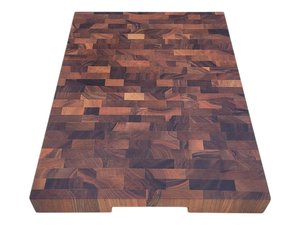 Planche à découper carrée en bois de qualité supérieure avec poignée pour couteau, épaisseur 1,5 cm, compatible lave-vaisselle, accessoire de cuisine durable - Product Image 4