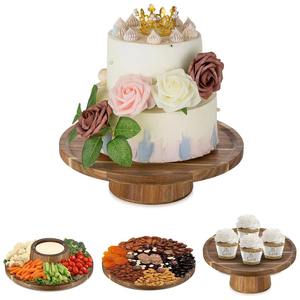 Nuevo Diseño de Soporte para Pastel de Madera de Acacia de Lujo, Bandeja Decorativa Hecha a Mano para Servir Pasteles y Cupcakes - Product Image 6