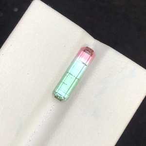 Pierre précieuse naturelle tourmaline bicolore rose menthe vert taille octogonale, pierre lâche de haute qualité, magnifique pour pendentif, bijoux, vente en gros - Product Image 3
