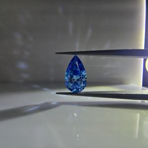 Diamante de laboratorio de 1.5 quilates, corte pera, azul intenso, brillante, VS2, certificado IGI, piedra suelta para la elaboración de joyas. - Product Image 2