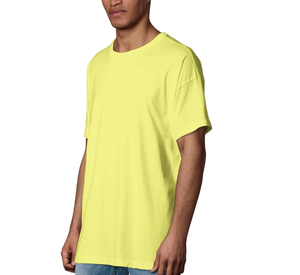 T-shirt pour homme à manches courtes, col rond, couleur unie, coupe classique, jersey décontracté, design uni - Product Image 2