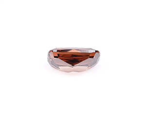 Bague de fiançailles avec diamant de laboratoire de couleur marron vif fantaisie taille Asscher de 4,13 carats avec certification IGI - Product Image 6