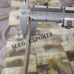 แผ่นเขาสีขาวของวัว พร้อมด้ามจับและแผ่นรองน้ำหนัก สำหรับใช้ทำด้ามมีด ด้ามดาบ ด้ามมีดโกน และด้ามจับชนิดอื่นๆ ฯลฯ - Product Image 5