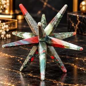 Estrella de Merkaba de Heliotropo de Alta Calidad, 12 Puntas, Cristal de Cuarzo para Sanación Reiki, Venta al por Mayor - Product Image 2