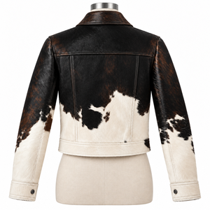 Veste d'hiver en cuir véritable noir Furat Leathers, col montant, logo personnalisé sur le devant, coupe-vent et respirante pour homme, OEM - Product Image 2