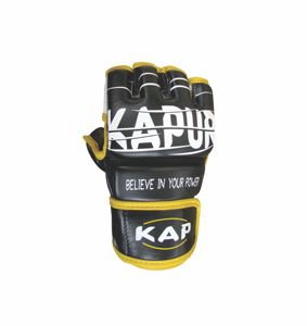 MMA <b>Gloves</b> Open Finger Knuckle Protection Secure Wrist Support Durable Construction for Training Competition Fitness Sparring - Product Image 3