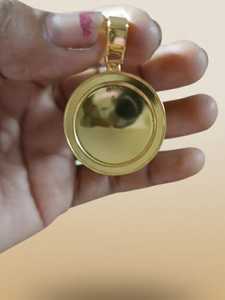 Colgante Árbol de la Vida Chapado en Oro de 18K con Moissanita de Corte Brillante Redondo y Engaste de Bisel, Charm Unisex para Uso Diario - Product Image 4