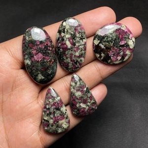 Wholesale Top Quality Authentic Natural Rare Red Eudialyte Gemstone Premium Hand Polished Cabochon Loose Stone Custom Jewelry - Product Image 3