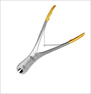 Cortador de Alambre de Doble Acción de 7 Pulgadas, Cortador de Alambre Lateral Frontal Ortopédico, Cortador de Alambre con Pasador TC, Material: Acero Inoxidable - Product Image 6