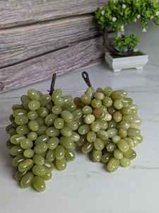 Uvas de Mármol Verde Ónix Hechas a Mano, Racimo Decorativo de Piedra, 100 Cuentas, Decoración de Lujo para Cocina y Mesa del Hogar - Product Image 5