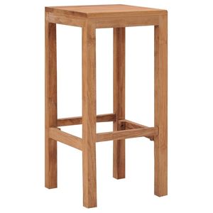 Ensemble de 4 tabourets de bar en bois massif de teck - Product Image 2