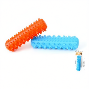 Juguete Masticable Tommy Spiky de 18 cm, Azul y Naranja, Rodillo de Masaje para Perros - Product Image 2