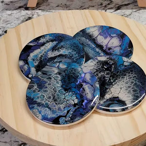 Fantastic Design <b>Coaster</b> Black and <b>White</b> Resin <b>Coaster</b> Customized Size and Shape <b>Coaster</b> With Superior Quality - Product Image 1