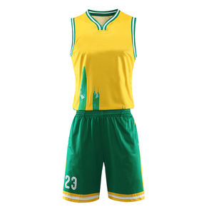 Ensemble d'uniformes de basketball personnalisables avec numéros et initiales imprimés, en maille respirante et anti-humidité, pour adultes, kit de match de club sportif, réversible - Product Image 6