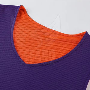 Uniforme de basket-ball réversible léger, couleur unie, matériau durable - Product Image 3