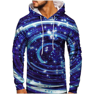 Sweat-shirt à capuche surdimensionné vintage personnalisé de haute qualité en tissu éponge épais avec broderie pour homme - Product Image 2