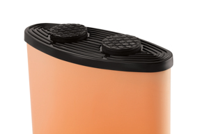 Otomana Redonda Moderna de Cuero PU con Parte Superior Acolchada para Muebles de Sala de Estar - Product Image 5