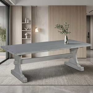 Mesa de Comedor Diora de Madera de Teca Sólida, Ecológica y Duradera, Diseño Minimalista Refinado, Acabado Natural, Elegante para el Interior del Comedor - Product Image 4