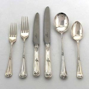 Ensemble de couverts en acier inoxydable 4 pièces, finition miroir argentée, réutilisables, sans BPA, pour usage en restaurant - Product Image 6