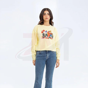 เสื้อสเวตเชิ้ตคอกลมพิมพ์ลาย เสื้อผ้าลำลองน้ำหนักเบาสำหรับการเดินทางและการผจญภัยกลางแจ้ง เสื้อสเวตเชิ้ตพิมพ์ลายแฟชั่นสำหรับผู้หญิง - Product Image 2