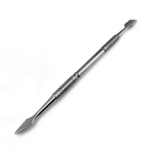 Pedicure Manicure Tools Nail File Dead Skin Push Cuticle Remover Nail Pusher Gold Stainless Steel Cuticle Pusher Nail Art - Product Image 5