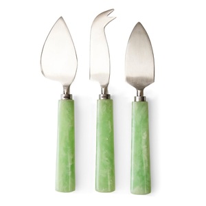 New Arrival Premium Quality Modern Style Cheese Set Promotion Stainless Steel Cheese Cutting <b>Tools</b> Resin Handle Custom <b>Box</b> - Product Image 1