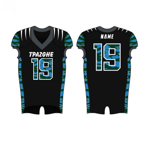 Uniforme de Fútbol Americano Sublimado Personalizado OEM, Transpirable, Impreso con el Nombre del Equipo Universitario para Jugadores Jóvenes - Product Image 4