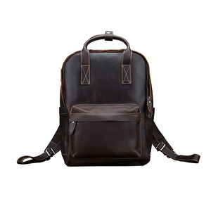 Custom Design Real Genuine <b>Leather</b> <b>Backpacks</b> Laptop Custom Logo Unisex <b>Large</b> Travel <b>Backpack</b> for Sale - Product Image 4