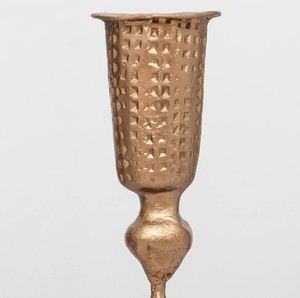 Cast Aluminium <b>Hammered</b> Candle <b>Holders</b> Cast Iron gold Candle <b>Holders</b> Modern Living ideal for Home & Dinning decor Taper <b>Holder</b> - Product Image 2