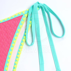Conjuntos de Bikini Modernos de 2 Piezas, Cómodos y de Alta Calidad, en Spandex/Poliéster, Transpirables, para Mujer, Ideales para Vacaciones, Natación y Playa - Product Image 6