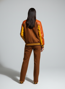 Custom Logo, Color & Design <b>Women's</b> Cropped Varsity <b>Jacket</b> Made of Wool Streetwear Bomber Crop Varsity <b>Jacket</b> for <b>Women</b> - Product Image 2