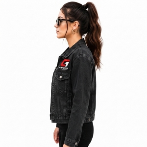 Servicios de Proveedor Mayorista, Chaqueta Vaquera para Mujer con Logotipo Personalizado, Ropa Exterior Vaquera Clásica de Primera Calidad con Talla OEM y Marca Privada - Product Image 2