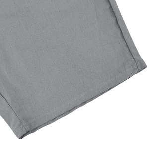 Pantalones Cortos Deportivos Casuales de Lino Transpirable para Hombre, Estilo Europeo y Americano, Pantalones Holgados con Cordones para Vacaciones de Verano - Product Image 4