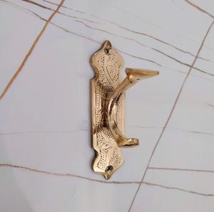 Organisateur mural à double crochet en métal noir mat de qualité supérieure pour salle de bain, cuisine, entrée - Product Image 5