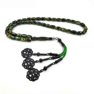 ลูกปัดอธิษฐานอิสลามทำด้วยมือ tasbih ตกแต่งด้วยพู่ห้อยทำจากเรซินแทชบิห์ทำด้วยมือสำหรับ Rama - Product Image 3